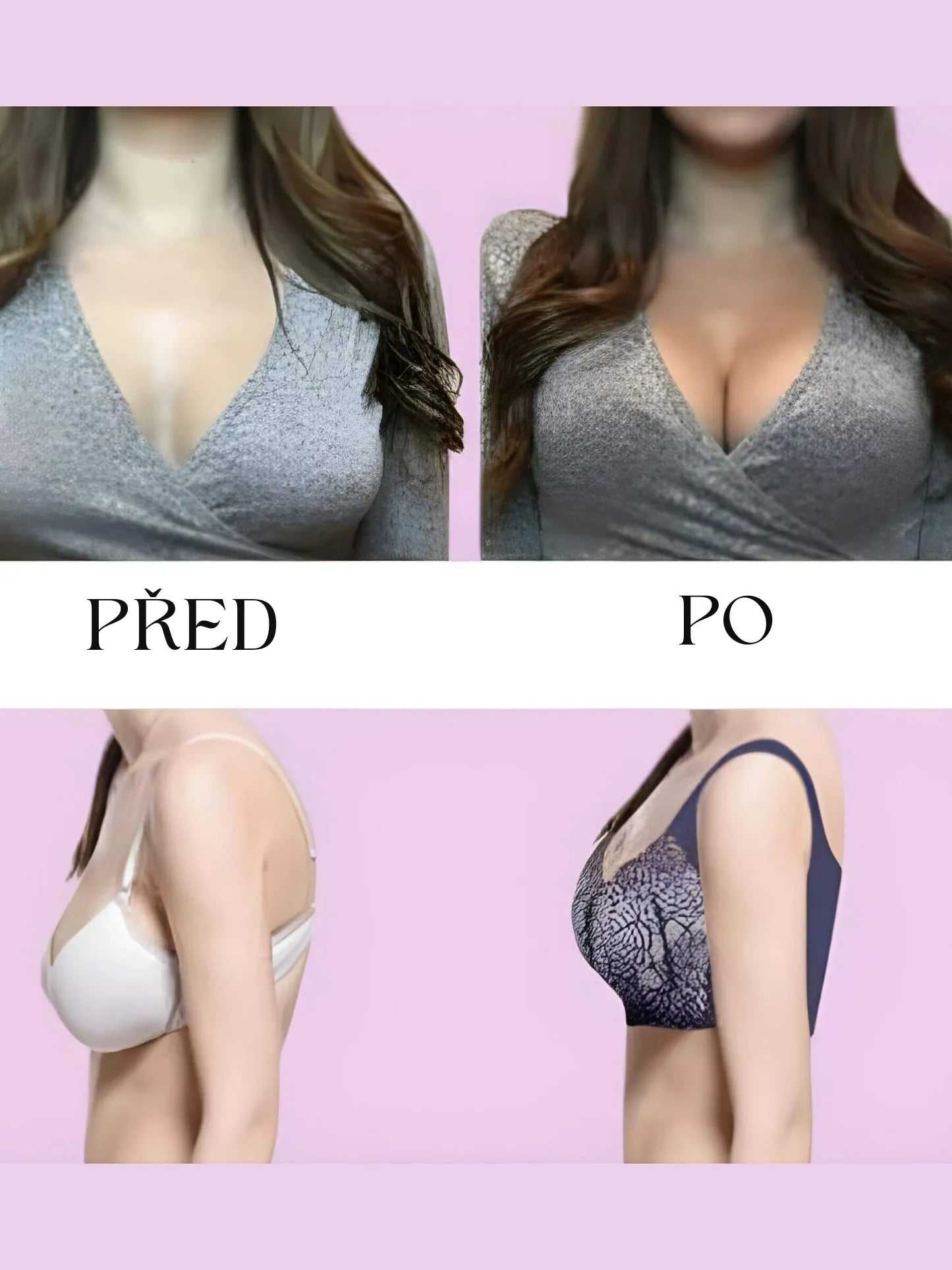 Nina – Pohodlná Push-Up Podprsenka Bez Kostic CZ
