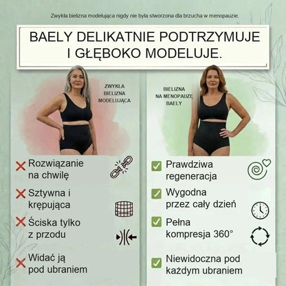 Modelujące Majtki z Wysokim Stanem na Okres Po Porodzie i Menopauzę
