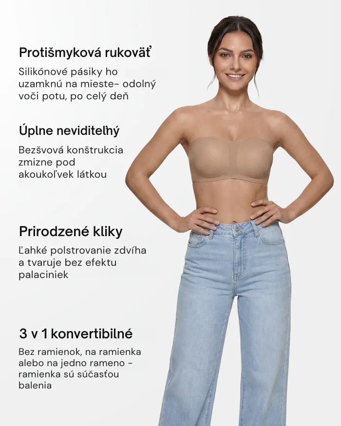 BareSculpt™ Neviditeľná Podprsenka bez Ramienok