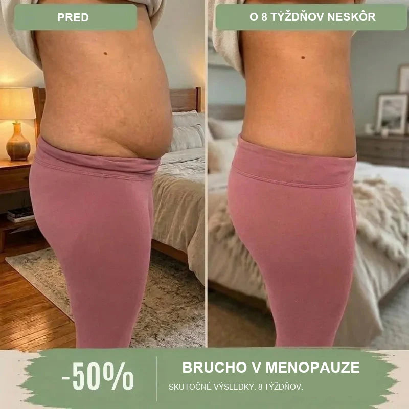 Sťahovacie nohavičky s vysokým pásom po pôrode a počas menopauzy