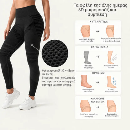 Κολάν 3D κατά της κυτταρίτιδας, για λεία επιδερμίδα και ελαφριά πόδια